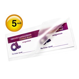 Oregon Lamination Hot Laminating Pouches Large Bookmark [pk of 300] 5 Mil 2-3/8 x 8-1/2 Matte/Matte