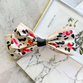 Burnaby Leopard Red Point Hairpin Pin Option / 버나비 레오파드 레드 포인트 헤어핀 핀 옵션