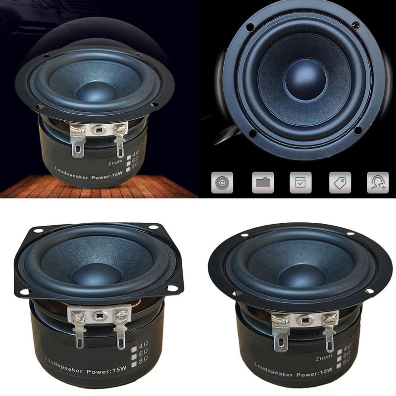 Compact 2.5" subwoofer 15W 4 ohm subwoofer horn speaker for
