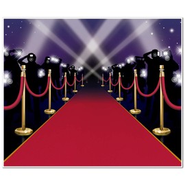 Red Carpet Insta-Mural Party Accessory (1 count) (1/Pkg)