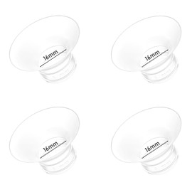 4pcs Flange Inserts 16mm Compatible with Momcozy M9/M6/M5/V1 Pro/V2 Pro/S12 Pro/S9 Pro Wearable Breast Pump, for Momcozy Breast Pump Replacement Parts, Reduce 24mm Nipple Tunnel Down to 16mm