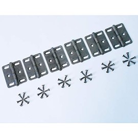 [ J&J Products, Inc ] DH-2.5x1-6W,Door Hinge forDoors & Cabinets, Steel,2.5” x 1”,(Pack of 6) (Antique Brass)