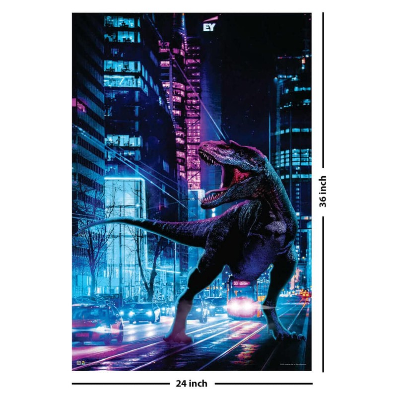 Scorpio Posters Dinosaur in the City - by Jonathan Gay