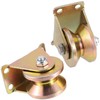 ZEONHAK 8 PCS 2 Inch V Groove Wheel, 1045 Steel
