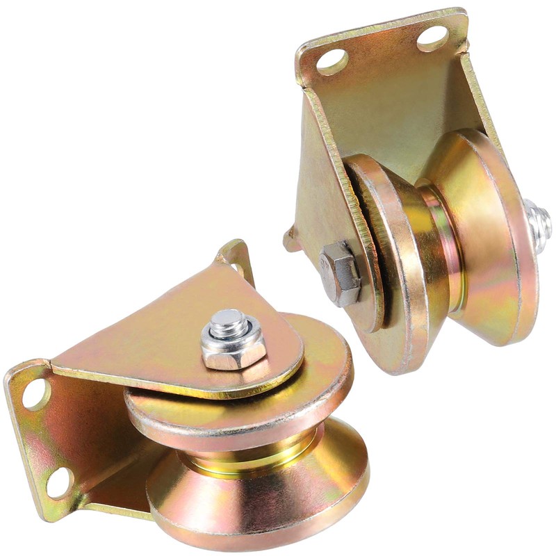 ZEONHAK 8 PCS 2 Inch V Groove Wheel, 1045 Steel