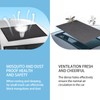 Merdege Car Sunroof Breathable Mesh, Foldable Camping Accessories, No Tool