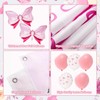 5.9 X 3.6 FT Pink Bow Happy Birthday Banner Backdrop