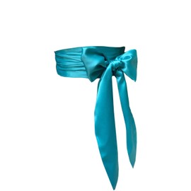 Eyrie Banda de vestir para ocasiones especiales, cinturón de novia, banda de boda, 4 pulgadas de ancho, doble cara, Tiffany, M