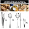 Unbranded 12PCS Stainless Steel Serving Utensils Sets Large Serving Spoons,Slotted