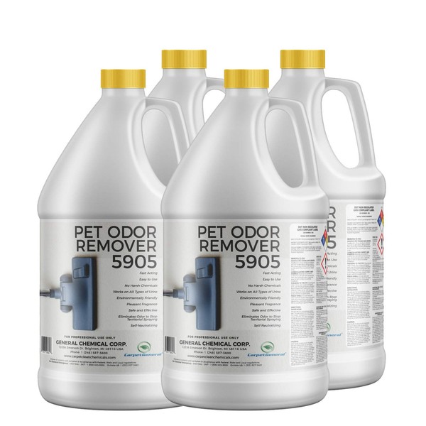 CarpetGeneral Pet Odor Remover 5905 - Professionally Formulated for Persistent Pet Urine Smells & Stains - Targets & Removes Odors - Case