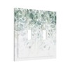 Summer Green Eucalyptus Olive Leaves 2 Gang Double Toggle Outlet