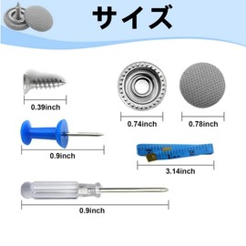 Car Ceiling Drop Repair Rivets, 60 Pieces, Repair Buttons, Roof Rivets, Automotive Roof Repair Rivets, Suitable for Fixing Automotive Interior Ceiling Cloth, Installation Tool Included