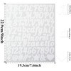 704 Pieces Letter Number Stickers for Scrapbook, Small 1 Inch