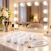 Detachable LED Makeup Mirror Lights – USB-Powered Hollywood Vanity Bulbs