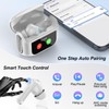 QXUFV Wireless Earbuds, Bluetooth 5.4 Headphones Multi-Function Touch Screen with
