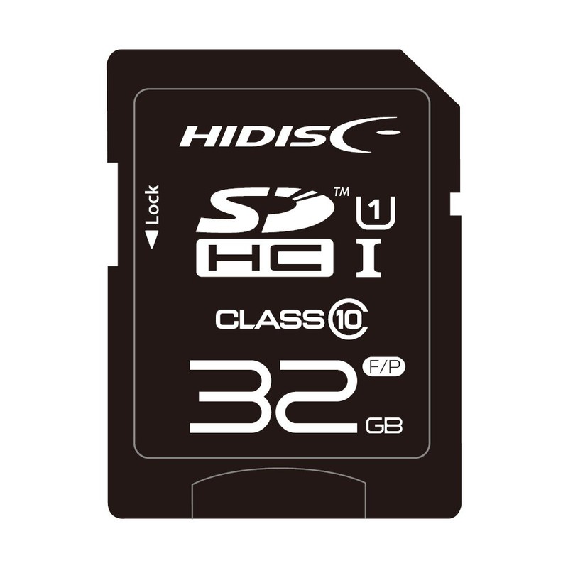 HIDISC SDHC Card, 32 GB, CLASS10, UHS-1 Compatible [M Flight