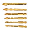 6Pcs Cross Spearhead Drill Bit Carbide Hex Shank Drilling Tool