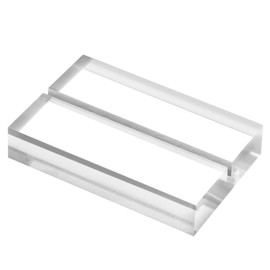 JINMURY 20 Pack 3" Clear Acrylic Sign Display Holders- Acrylic Wedding Sign Holders, Acrylic Place Card Holder, Table Numbers Slot Stand for Wedding Receptions, Events, Cafe, Buffet