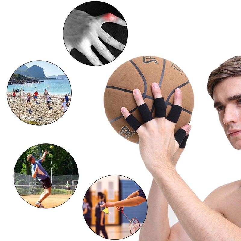 ONTYZZ Finger Support 10 Pcs Sport Finger Protectors Stretchable Finger
