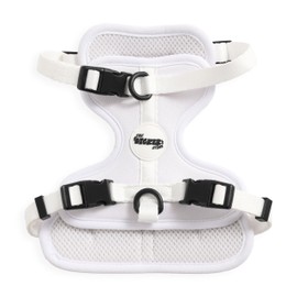 THE LICKER STORE HNS1001F Arlo Small Adjustable Soft Padded No Pull Pet Harness with 3 Buckles and 3 Leash Clips, Seltzer