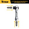 Titan 11340 1/4-Inch Drive x 2-1/4-Inch 90-Tooth Swivel Head Nano