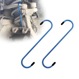 Yourkar 2 PCS Car Brake Caliper Hangers, S Shape Auto Brake Caliper Hook with Rubber Tipped, Brake Caliper Tool for Work on Brake Pads, Axle, Braking, Universal Car Accessories (Blue)