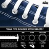 BANDS LACES No Tie Elastic Stretch Shoelaces (White)
