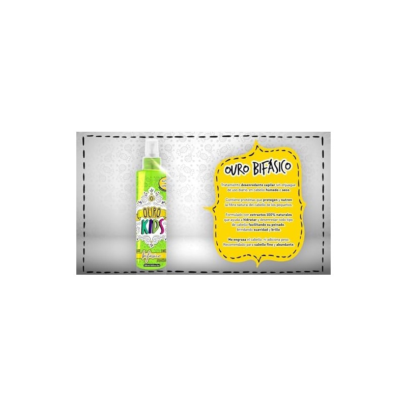 Ouro Tratamiento Bifasico Desenredante para Niños 240 ml