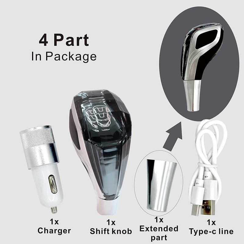 Crystal Shift knobs Touch Activated Ultra LED Light Illuminated Gear