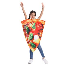 SEA HARE Unisex Kids Pizza Slice Funny Food Costume (One Size)