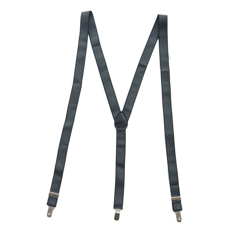 Cloud Rack Solid Color Y-Back Clip Suspenders - 1 Inch