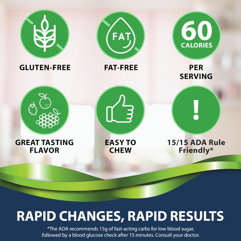 TRUEplus® Glucose Tablets, Assorted Flavor (Grape, Raspberry, Orange) - 50ct