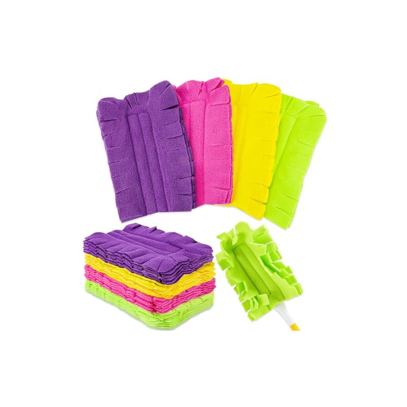 8 Pack Reusable Duster Pads for Swiffer - Washable Microfiber