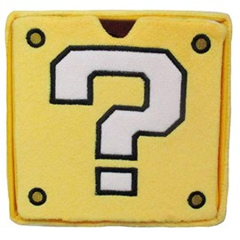 三英貿易 スーパーマリオ ぬいぐるみ雑貨 ぬいぐるみチェスト(ハテナブロック) W14×D14×H14cm MZ32