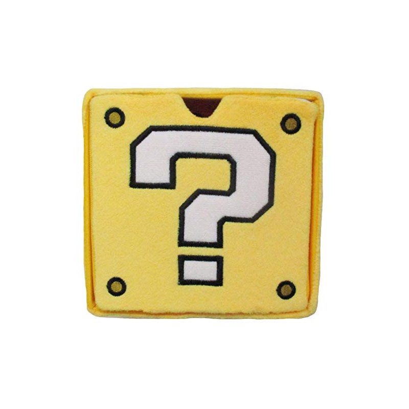 三英貿易 スーパーマリオ ぬいぐるみ雑貨 ぬいぐるみチェスト(ハテナブロック) W14×D14×H14cm MZ32