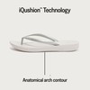 FitFlop - Iqushion Chancletas súper ergonómicas Mujer, Plateado, 5 B(M)