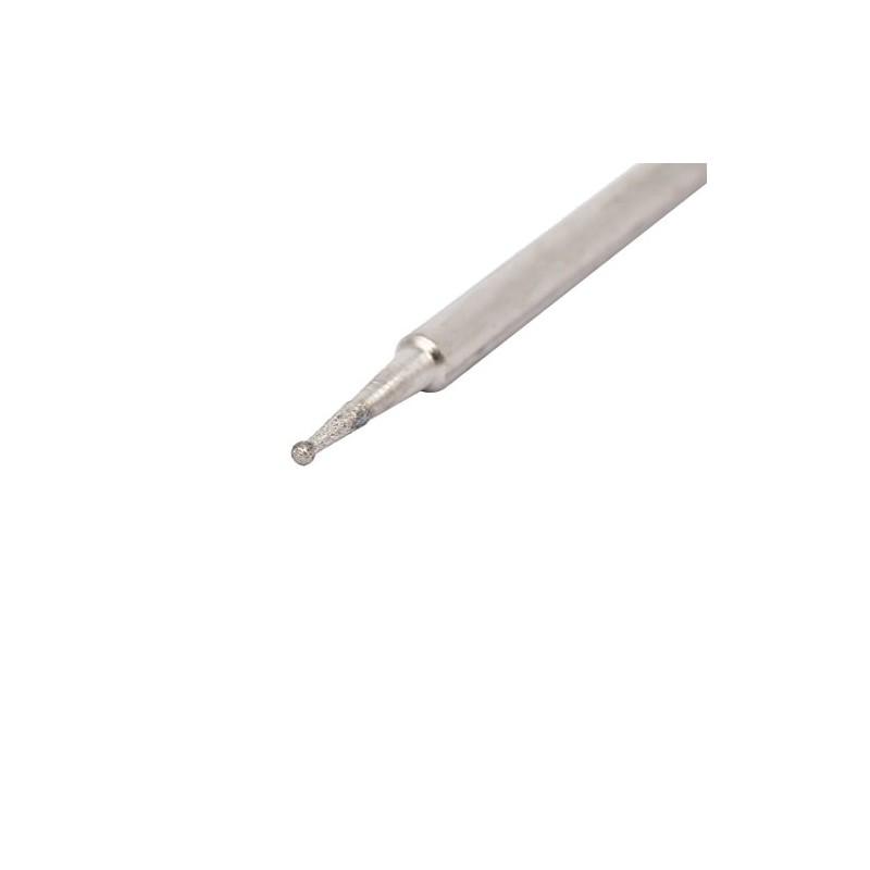 Sourcingmap 2.35mm Shank 0.5mm Dia Diamond Head Ball Shaped Grinding