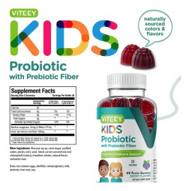 Niños Probioticos Prebioticos Enzimas 60 Gomitas Eg E45 Sabor Berry