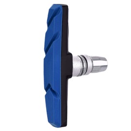 Hotop V Bike Brake Pads with Hex Nuts and Spacers V Bicycle Brake Blocks Set 70 mm (Black and Blue)