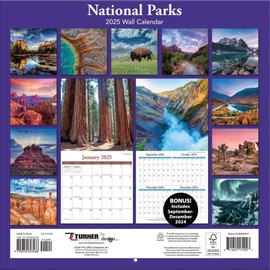 TURNER PHOTOGRAPHIC National Parks 12x12 Photo Wall Calendar (25998940037)