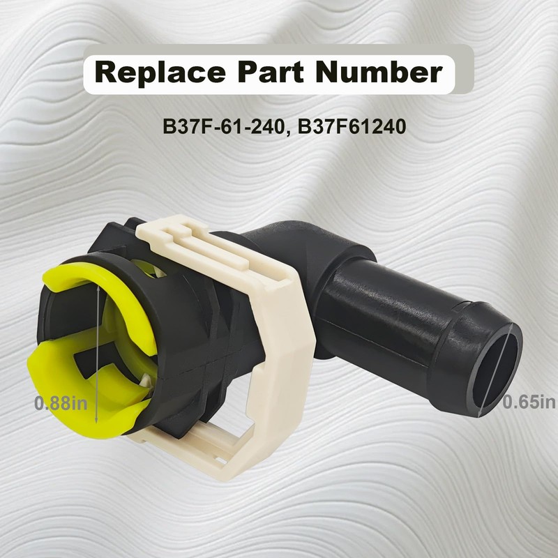 Cooling Water Hose Connector Heater Pipe Connector Compatible with Mazda
