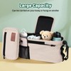 Universal Stroller Organizer with Cup Holder: Non Slip Strap Stroller