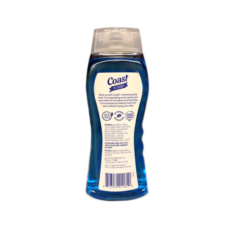 Coast 2 in 1 Hair & Body Wash Classic Scent