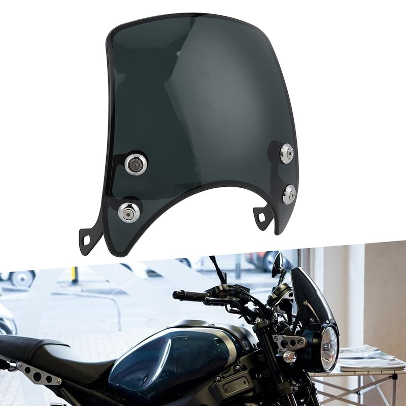 Motorcycle Headlight Fairing Retro Universal Motorcycle Flyscreen Windshield Motorbike Accessories