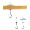 QWORK Ceiling Hooks, 12 Packs 3-9/16" Spring Toggle Wing Bolts