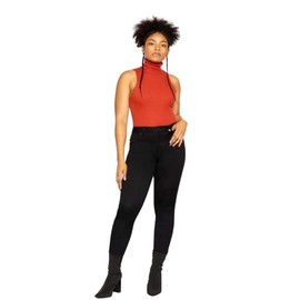 1822 Denim Women's High-Rise Stretch Ankle Skinny Butter Jeans, Black