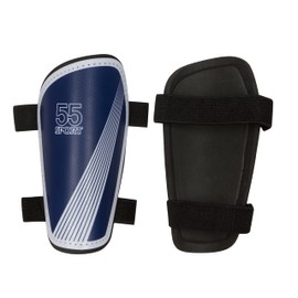 55 Sport Vortex Lite Adult & Junior Protective Football Shin Guards - Blue - XS