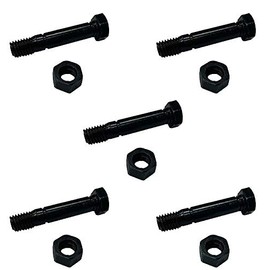 Raisman Pack of 5 Shear Pins & Nuts (2" x 5/16") for Snow Blowers Compatible with Ariens Part 52100100