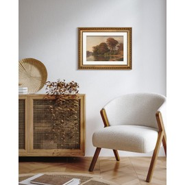 ARPEOTCY Vintage Gold Framed Wall Art Decor, 11x14 Inch Living Room Autumn Scenery Print Fall Wall Decor, Farmhouse Landscape Picture for Bedroom Kitchen, Bathroom Art Decor Aesthetic