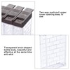 Pinsheng 6 Pieces Clear Spice Jars Plastic Spice Jars with